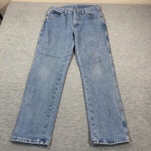 Rustler Jeans Men 32X30 Blue Straight Fit Causal Workwear Denim 87631SW